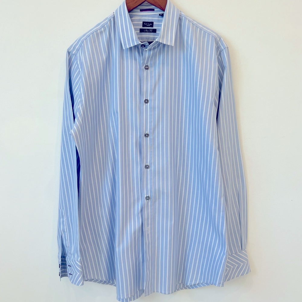 Paul Smith blue striped shirt